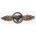 G472.)LUFTWAFFE TRANSPORT CLASP IN BRONZE WITH MATCHING AWARD DOCUMENT