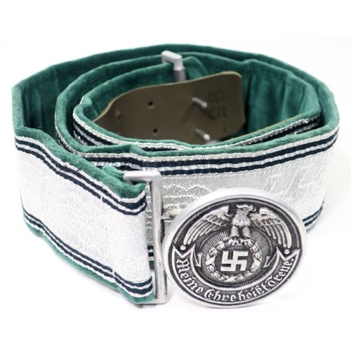 RD512.)WAFFEN-SS OFFICER'S BROCADE DRESS BELT AND BUCKLE