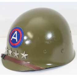 RD513.)WWII GENERAL GEORGE PATTON HELMET LINER