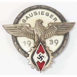 RD572.)HJ NATIONAL TRADE COMPETITION VICTOR'S BADGE 1939 GAUSIEGER