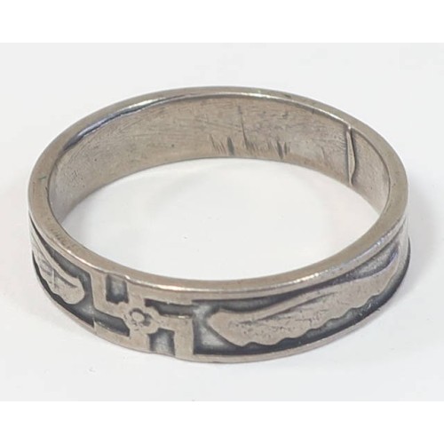 RD583.)3rd RCH AVIATION SILVER RING