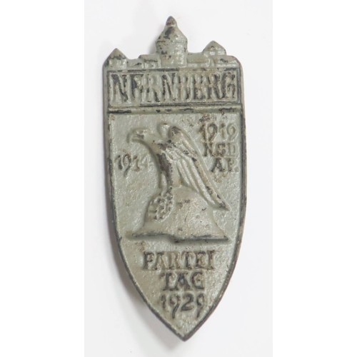 RD596.)1929 NSDAP NURNBERG PARTY DAY BADGE