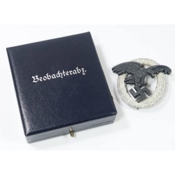 RD593.)CASED LUFTWAFFE OBSERVER'S BADGE
