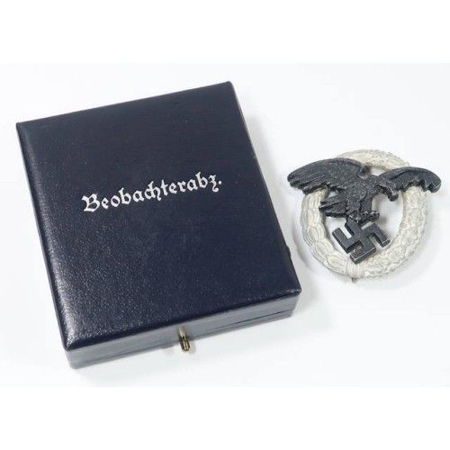 RD593.)CASED LUFTWAFFE OBSERVER'S BADGE