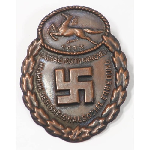 RD594.)1933 GAU HANNOVER DAY BADGE