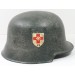RD599.)GERMAN RED CROSS CIVILIAN STYLE STEEL HELMET