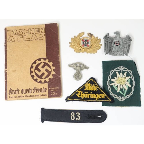 G533.)LOT OF SEVEN (7) GENUINE 3rd RCH GERMAN COLLECTIBLES