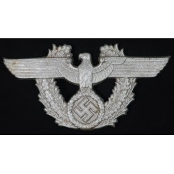 G552.)POLICE DRESS CARTRIDGE BOX EAGLE PLATE