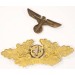 G570.)NSDAP POLITICAL LEADER'S VISOR CAP WREATH AND EAGLE