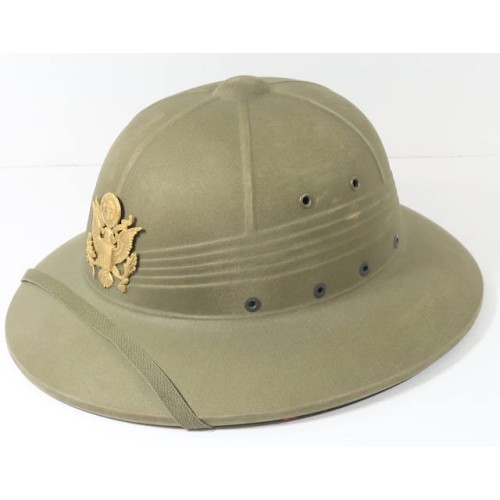 US627.)WWII US ARMY OFFICER'S SUN HELMET