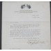 US635.)FRAMED GENERAL OF THE ARMY DOUGLAS MACARTHER TYPED LETTER US635.)FRAMED GENERAL OF THE ARMY DOUGLAS MACARTHER TYPED LETTER