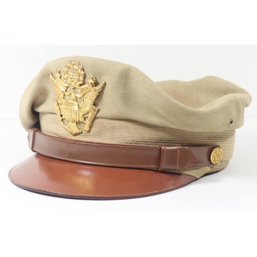 US623.)WWII US ARMY AIR FORCE PILOT'S CRUSHER VISOR CAP