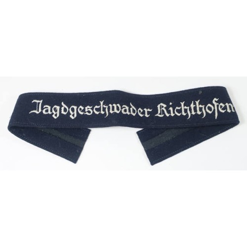 G645.)LUFTWAFFE ENLISTED RANKS CUFF-TITLE; JG-2 FIGHTER WING