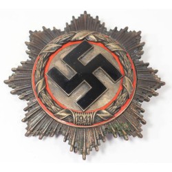 RD666.)GERMAN CROSS IN GOLD, NAME ENGRAVED
