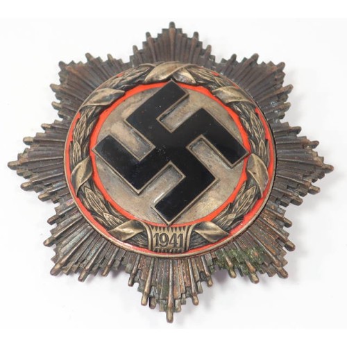 RD666.)GERMAN CROSS IN GOLD, NAME ENGRAVED