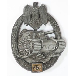 RD683.)NUMBERED PANZER ASSAULT BADGE FOR 25 ENGAGEMENTS
