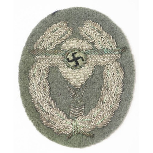 RD678.)NSFK BALLONIST'S BADGE IN BULLION EMBROIDERY