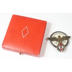 RD680.)CASED 1938 NATIOANAL TRADE COMPETITION BADGE, GAUSIERGER 