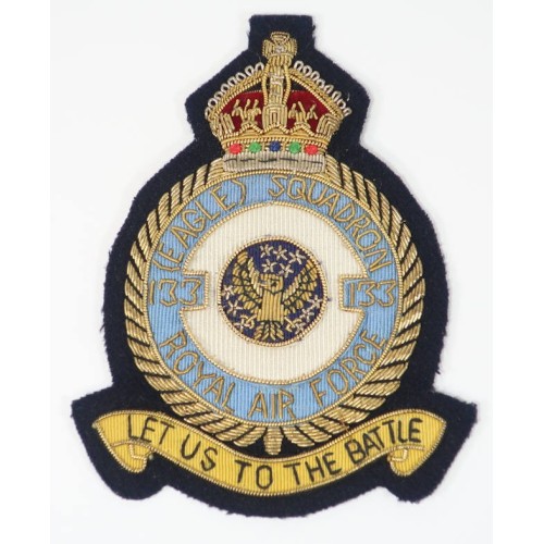 OC617.)RAF EAGLE SCQUADRON US VOLUNTEER'S POST-WAR JACKET PATCH