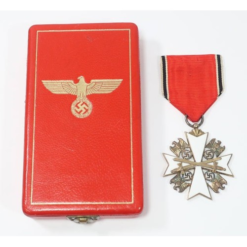 G812.)CASED EAGLE ORDER 3rd CLASS WITH SWORDS