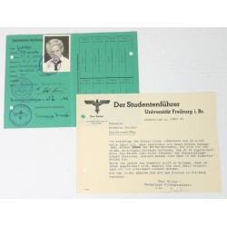 G832.)HJ/BdM STUDENT LEAGUE LEADER'S SPORTS ID BOOK AND DOCUMENT