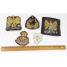 RD871.)FIVE (5) ITALIAN FASCIST VISOR CAP BULLION INSIGNIA