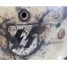 RD872.)WAFFEN-SS M40 SNOW CAMOUFLAGED SINGLE DECAL HELMET