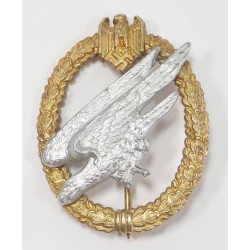 RD887.)GERMAN ARMY PARATROOPER'S BADGE, ALUMINUM TYPE