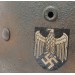 RD881.)GERMAN ARMY M40 SINGLE DECAL STEEL HELMET