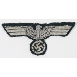 G890.)GERMAN ARMY OFFICER'S BULLION WIRE EMBROIDERED BREAST EAGLE