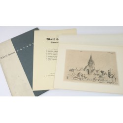 G906.)PORTFOLIO OF AH WATERCOLORS