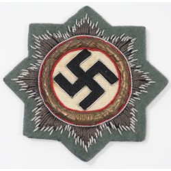 G901.)GERMAN CROSS IN GOLD, CLOTH EMBROIDERED