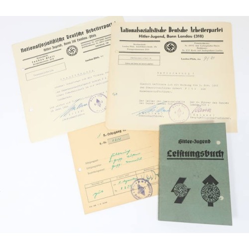G910.)HJ SPORTS PROFICIENCY BOOK AND DOCS NAMED TO SAME YOUTH