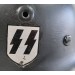 RD853.)ALLGEMEINE-SS M40 DOUBLE DECAL STEEL HELMET