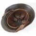 RD846.)GERMAN ARMY M35 SINGLE DECAL STEEL HELMET, CAMOUFLAGED