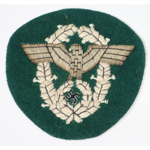 RD843.)POLICE BULLION WIRE HAND EMBROIDERED SLEEVE EAGLE