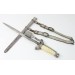 G962.)GERMAN ARMY OFFICER'S DAGGER WITH KNOT AND HANGERS