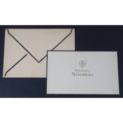 G1051.)3rd RCH WARTIME DEATH REMEMBRANCE CARD