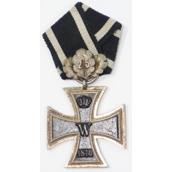G1058.)SPENDID 1870 IRON CROSS 2nd CLASS, PRINZEN SIZW WITH '25' YR CLASP