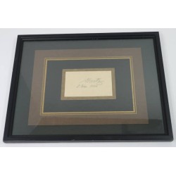 G1075.)FRAMED U-BOAT COMMANDER DONITZ AUTOGRAPH