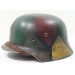 RD1078.)WAFFEN-SS M40 SINGLE DECAL STEEL HELMET, CAMOUFLAGED RD1078.)WAFFEN-SS M40 SINGLE DECAL STEEL HELMET, CAMOUFLAGED