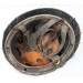RD1091.)LUFTWAFFE PARATROOPER'S CAMOUFLAGED HELMET, DOUBLE-DECAL WITH WIRE