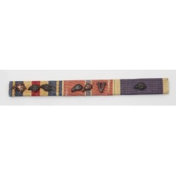US1109.)WWII US ARMY 3-PLACE VALOR RIBBON BAR