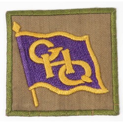 US1114.)POST-WWII  GENERAL HEADQUARTERS SLEEVE PATCH, JAPANESE-MADE