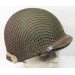US1129.)WORLD WAR TWO US ARMY M-1 STEEL HELMET W/CAMOUFLAGE NET