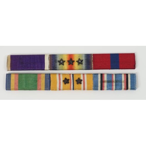 US1022.)WWI AND WWII USMC 6-PLACE RIBBON GROUPING US1022.)WWI AND WWII USMC 6-PLACE RIBBON GROUPING