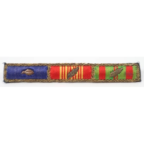 US1026.)VIETNAM WAR 3-PLACE CITATIONS RIBBON BAR